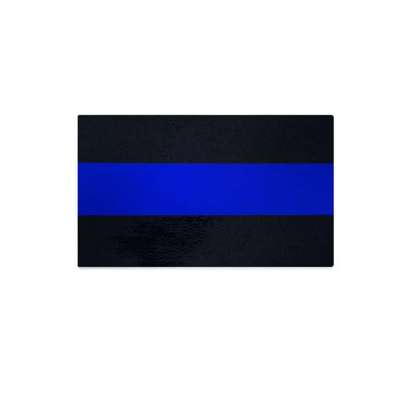Classic Thin Blue Line Car Decal, 3 x 5 Inches, Reflective, Pack of 3