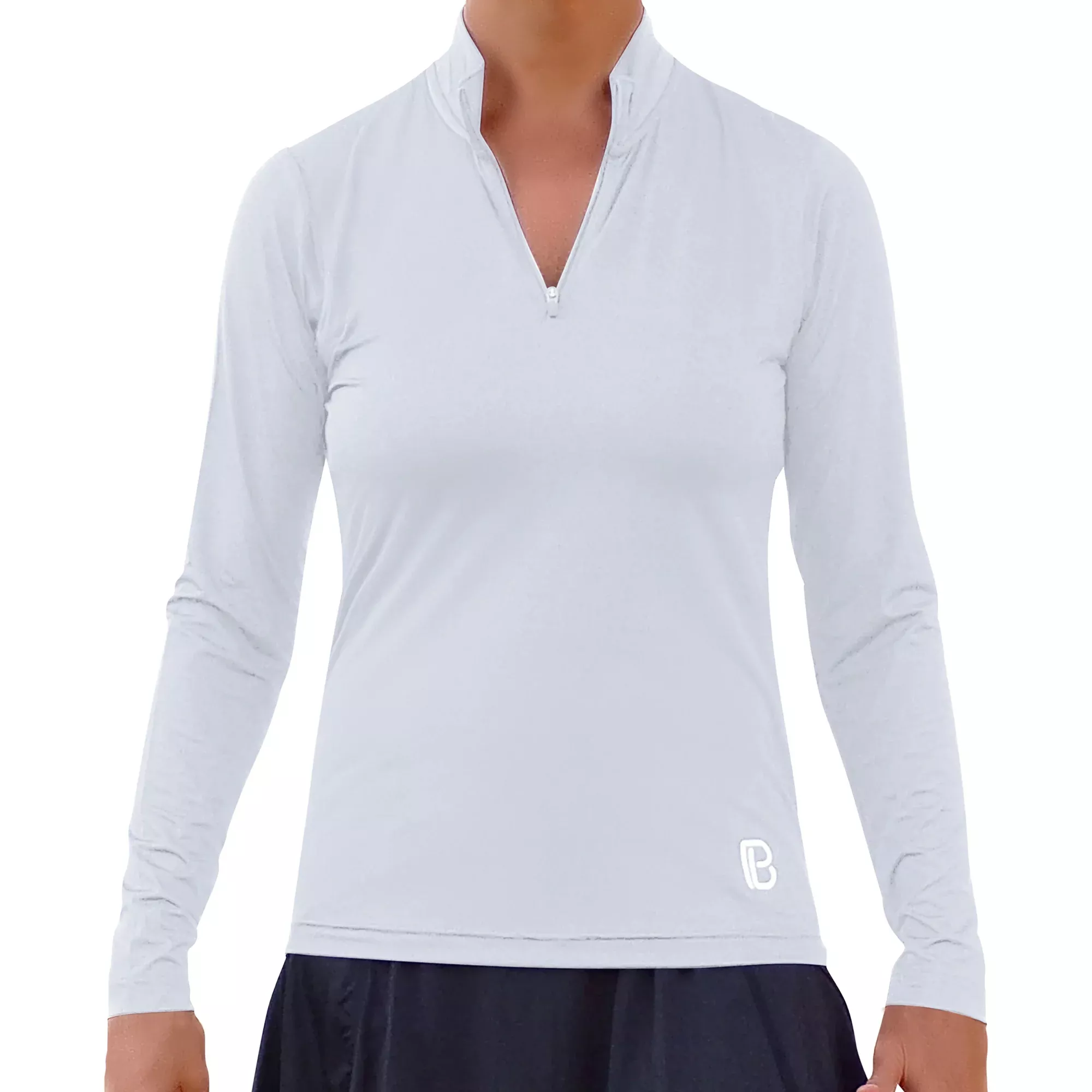 Classic White 1/4 Zip Pullover