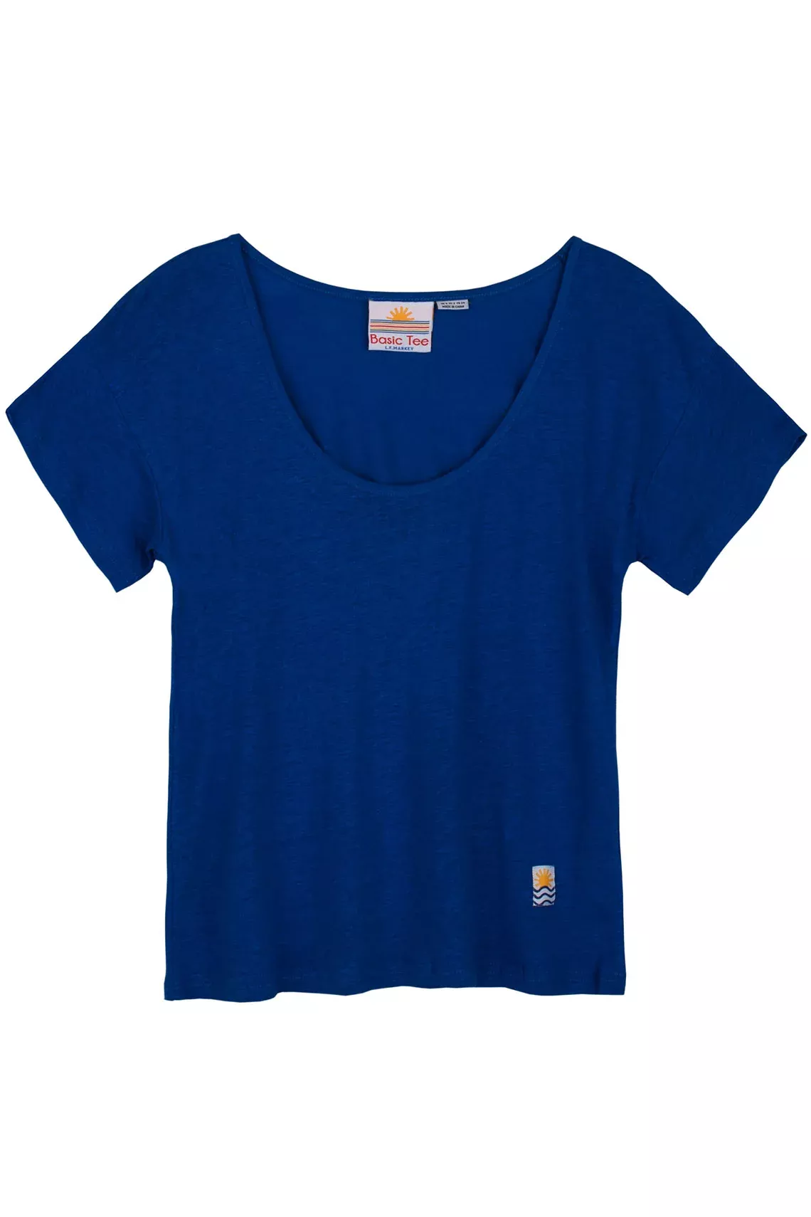 Cobalt Linen Tee