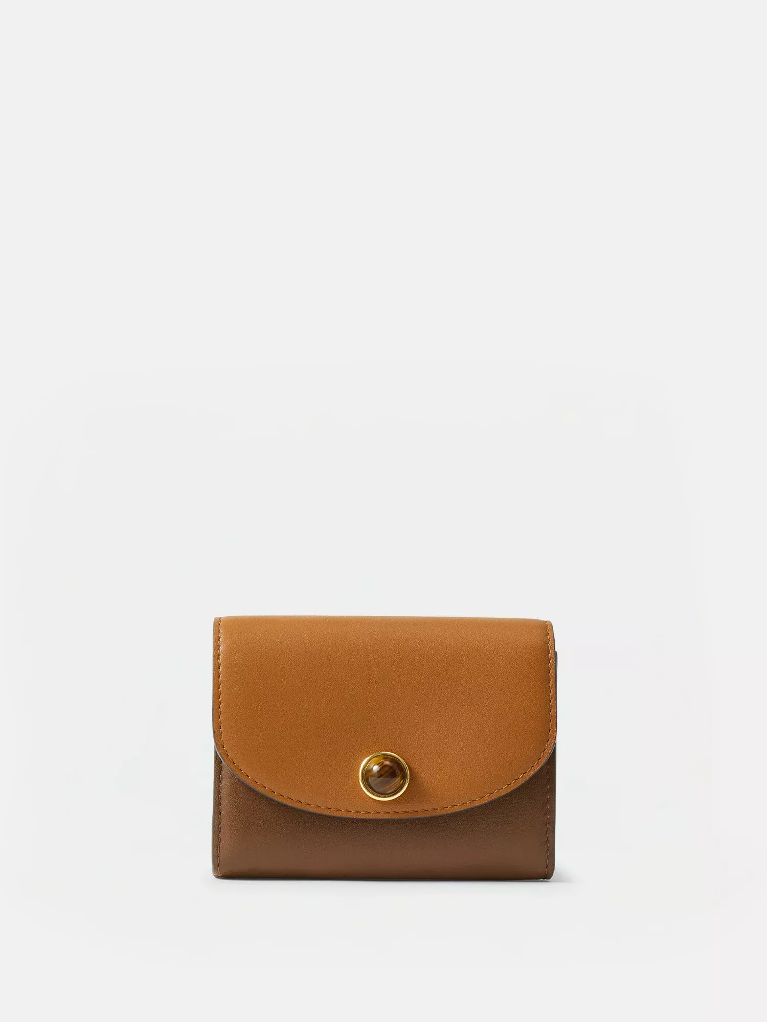 Color-Block Flap Card Holder