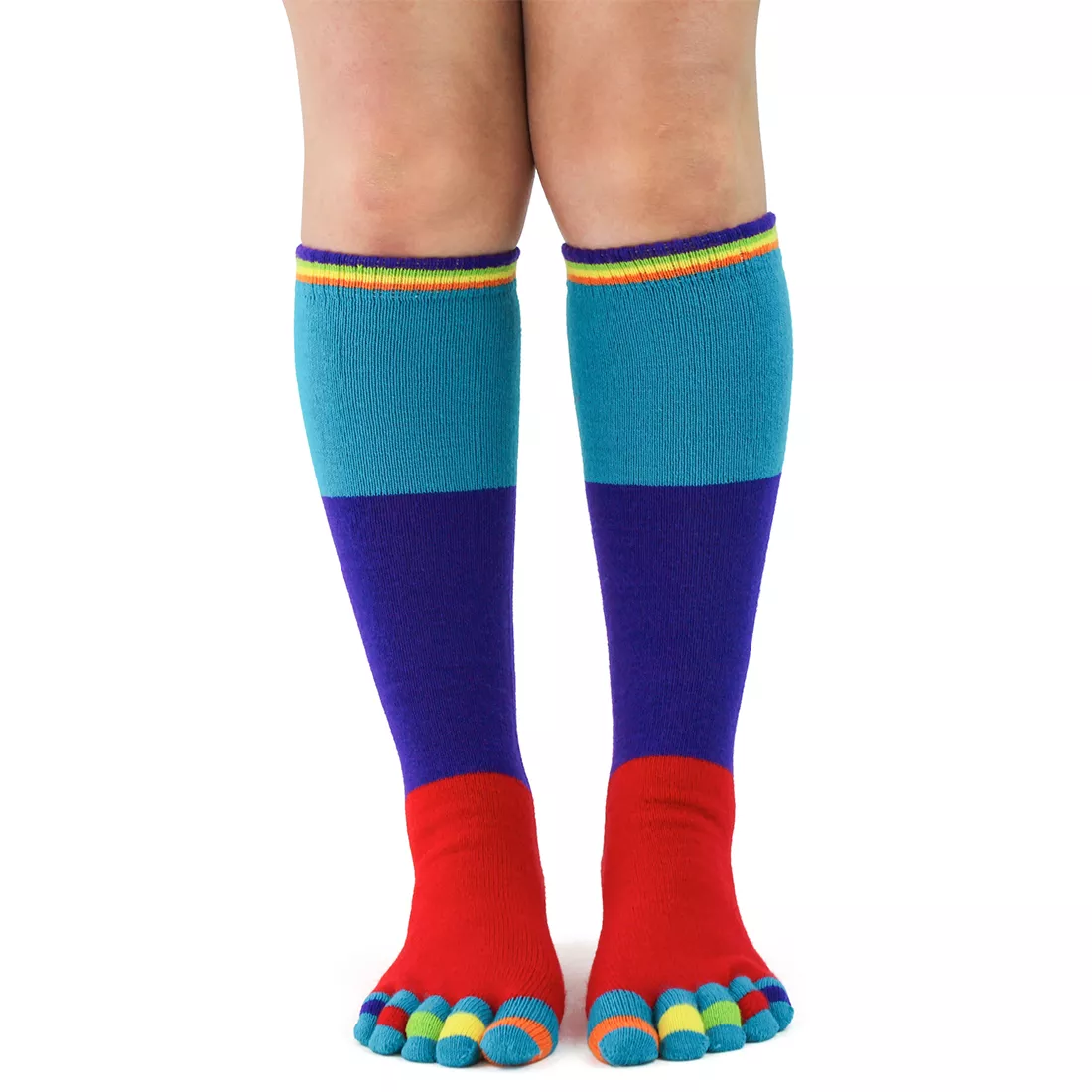 Colorblock Toe Socks