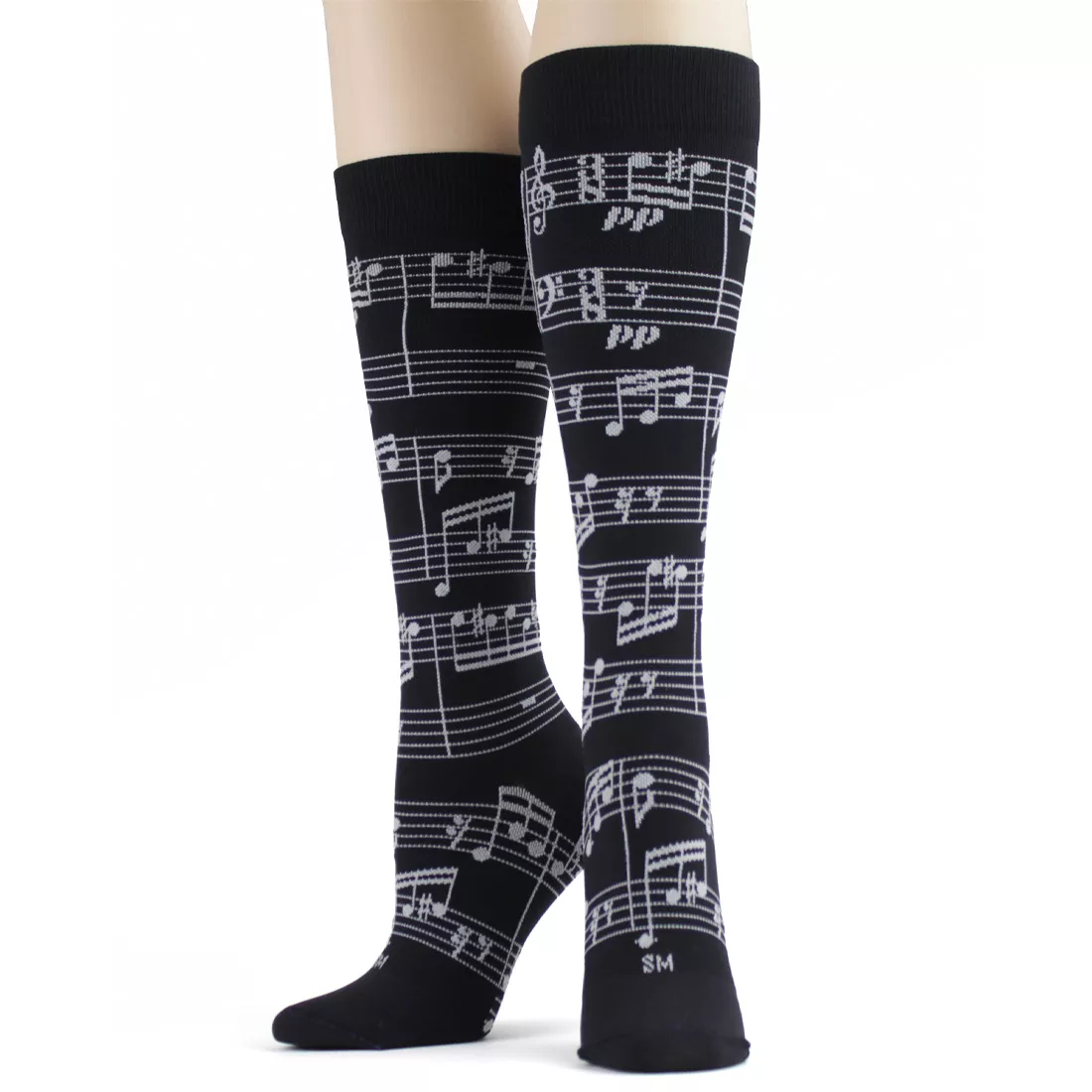 Compression Music Notes Socks