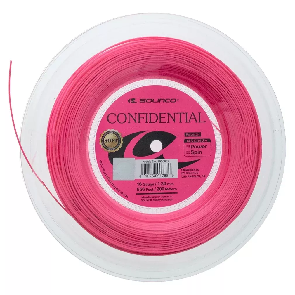 Confidential Soft Pink Tennis String Reel