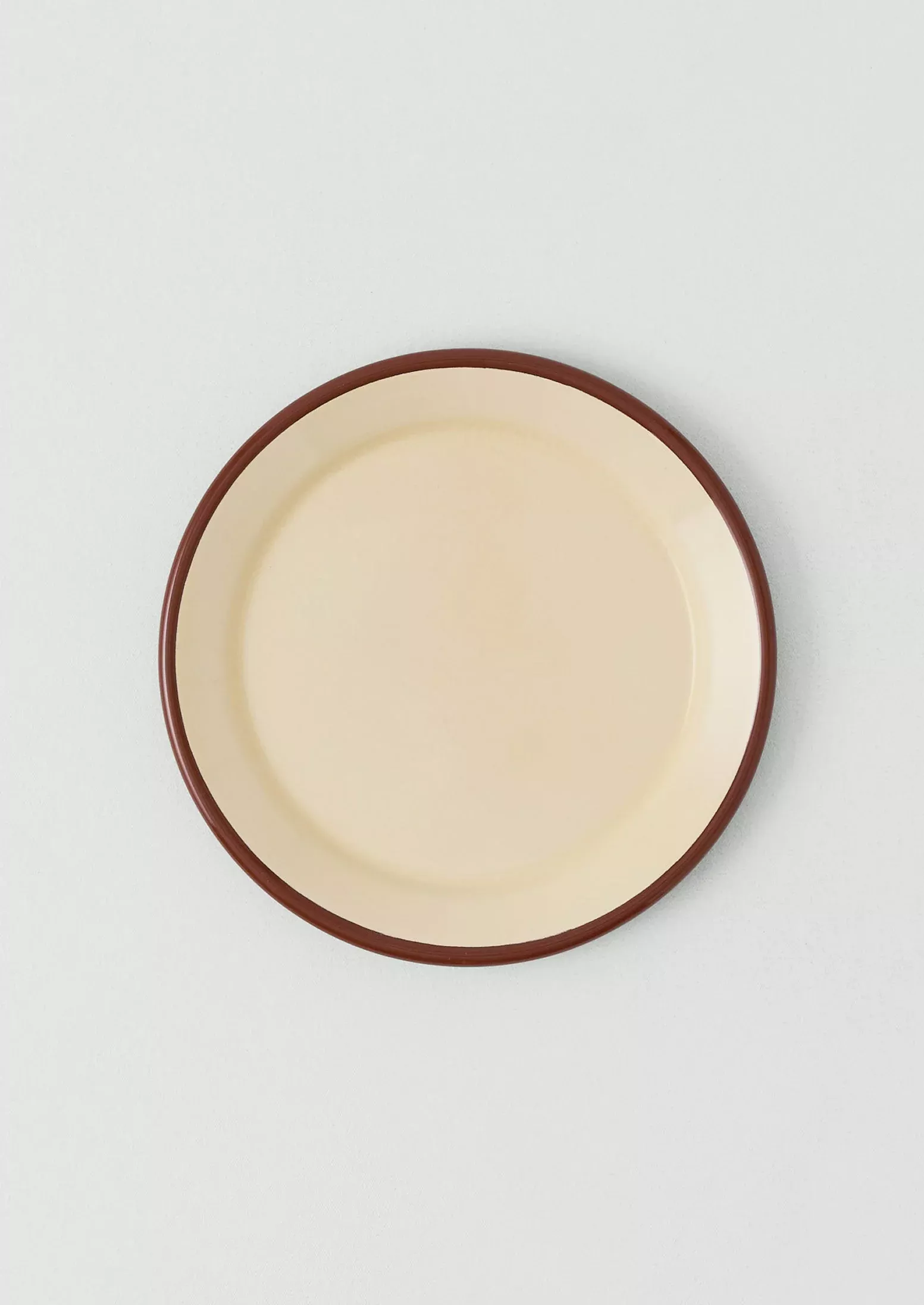 Contrast Rim Enamel Dinner Plate