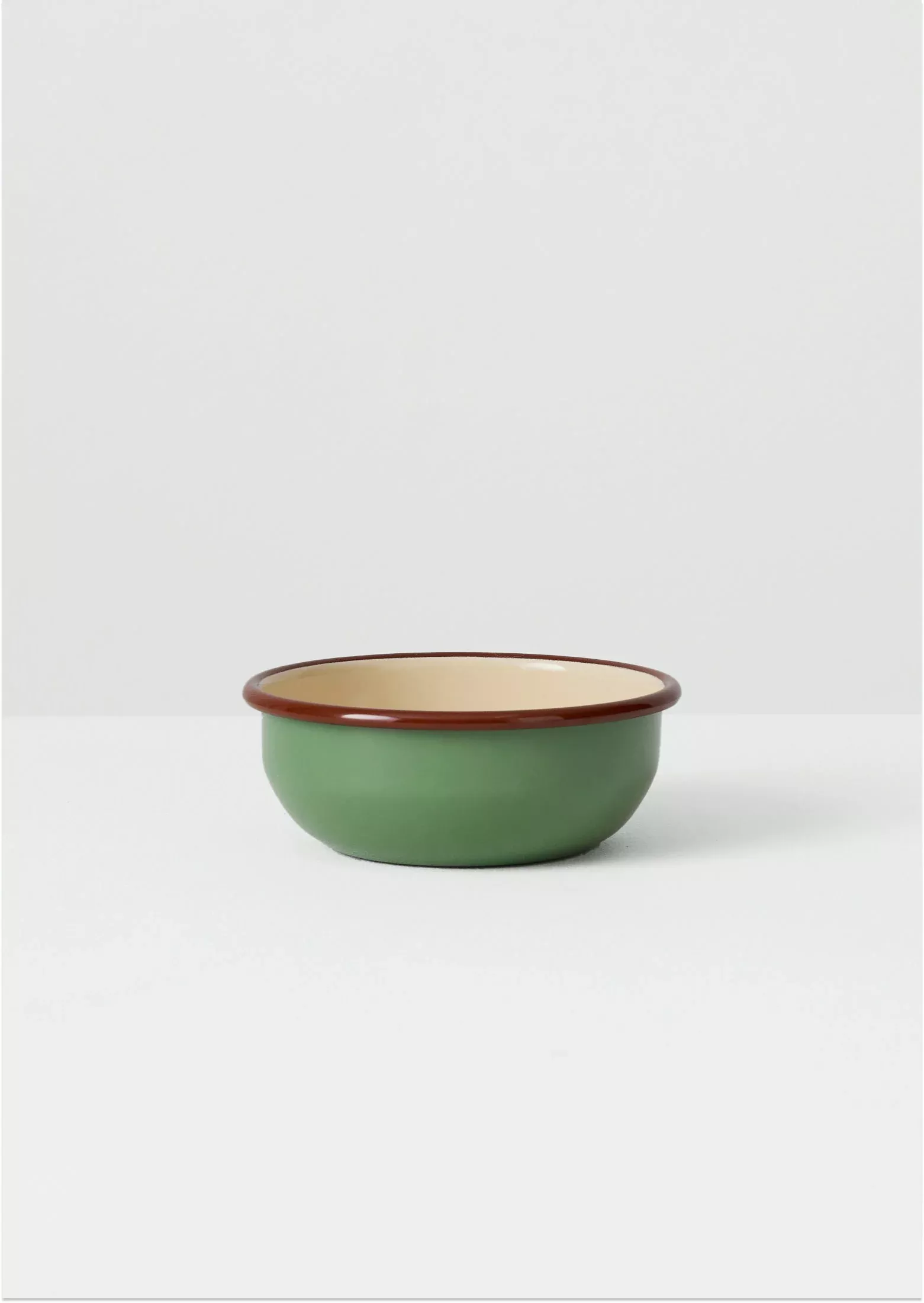 Contrast Rim Enamel Picnic Bowl