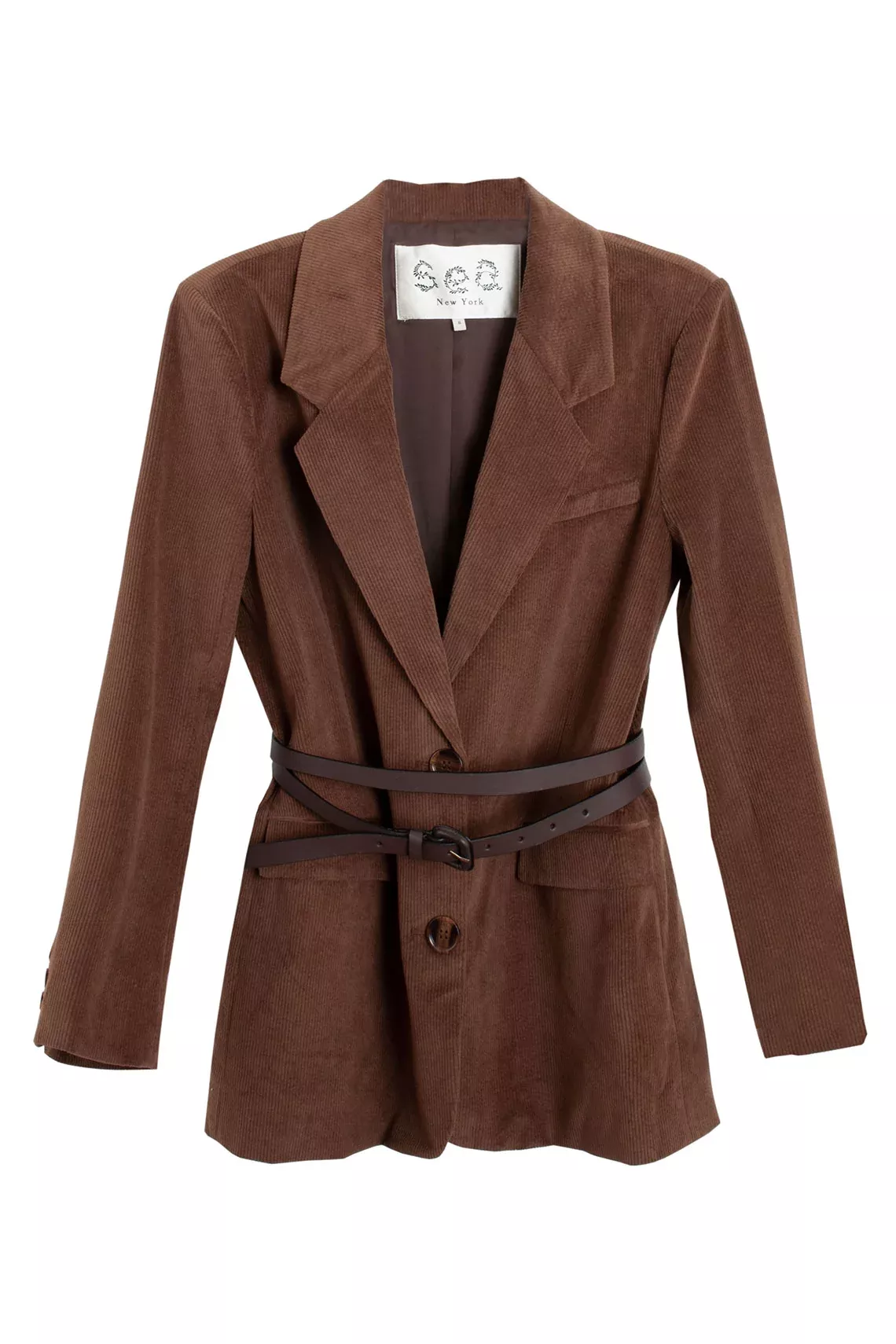Cooper Corduroy Belted Blazer