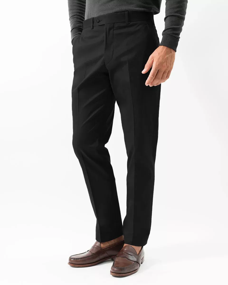 Cotton Stretch Chino, Black