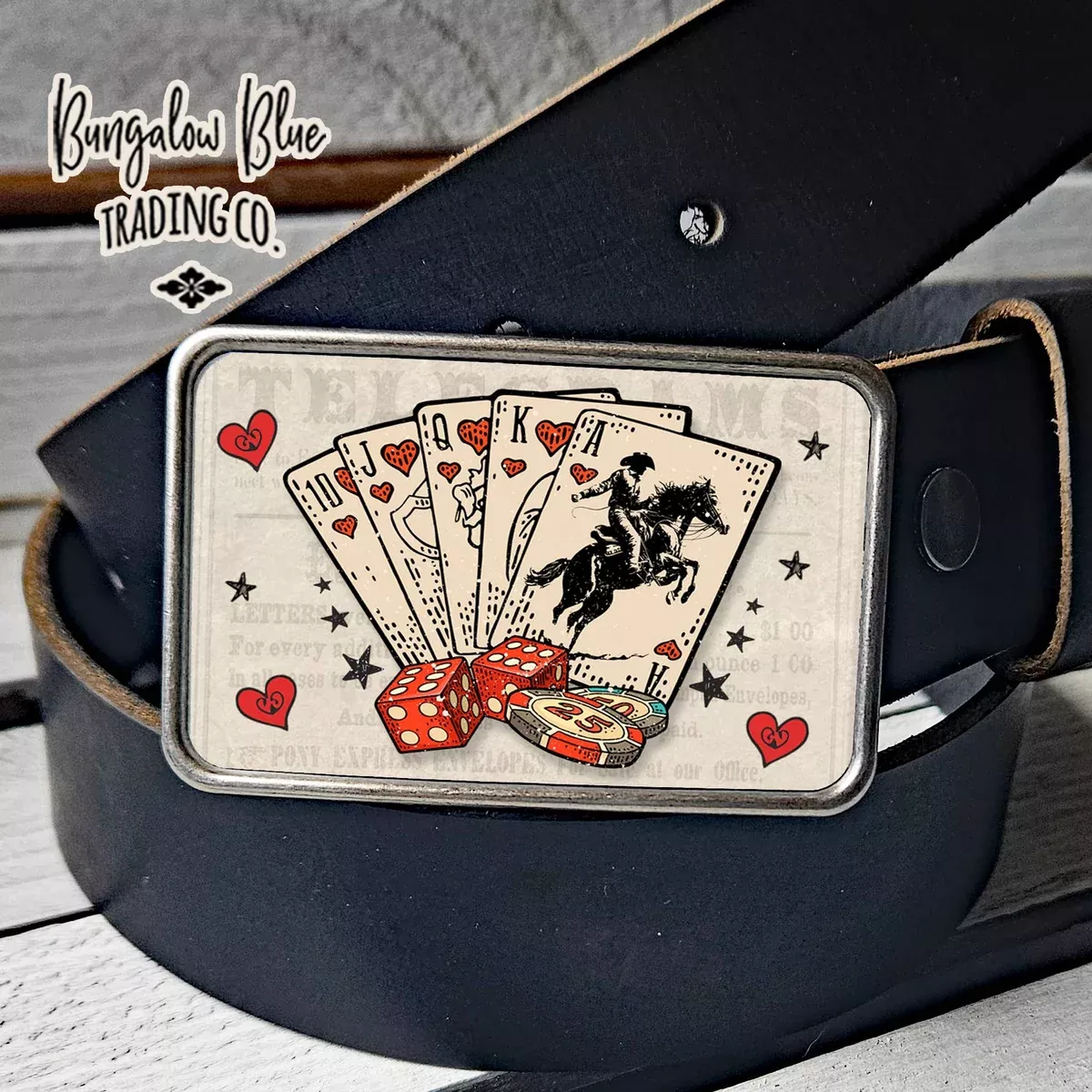 Cowboy Luck Belt Buckle