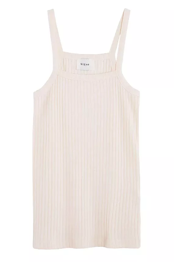 Cream Lupa Tank Top