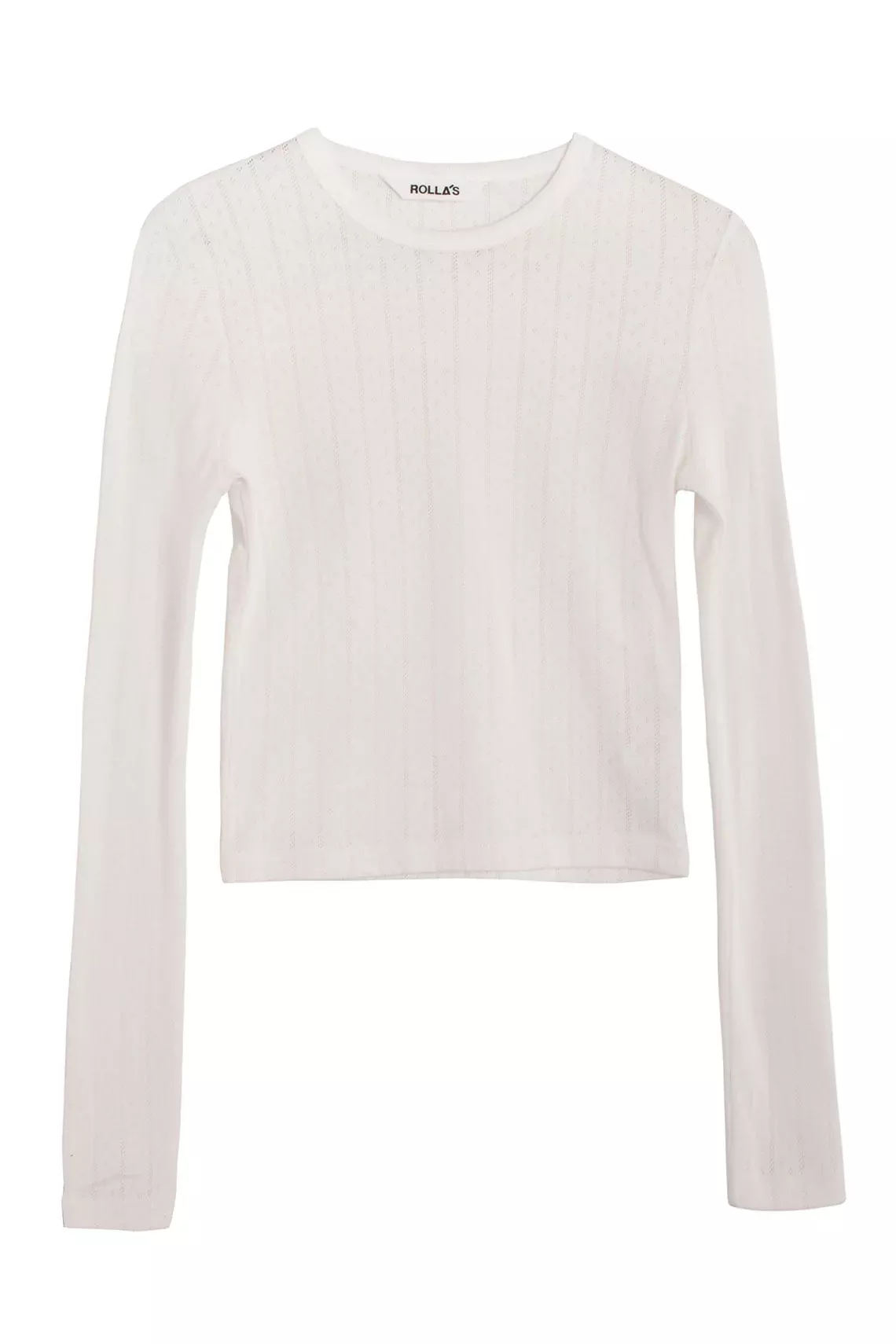 Cream Pointelle Top