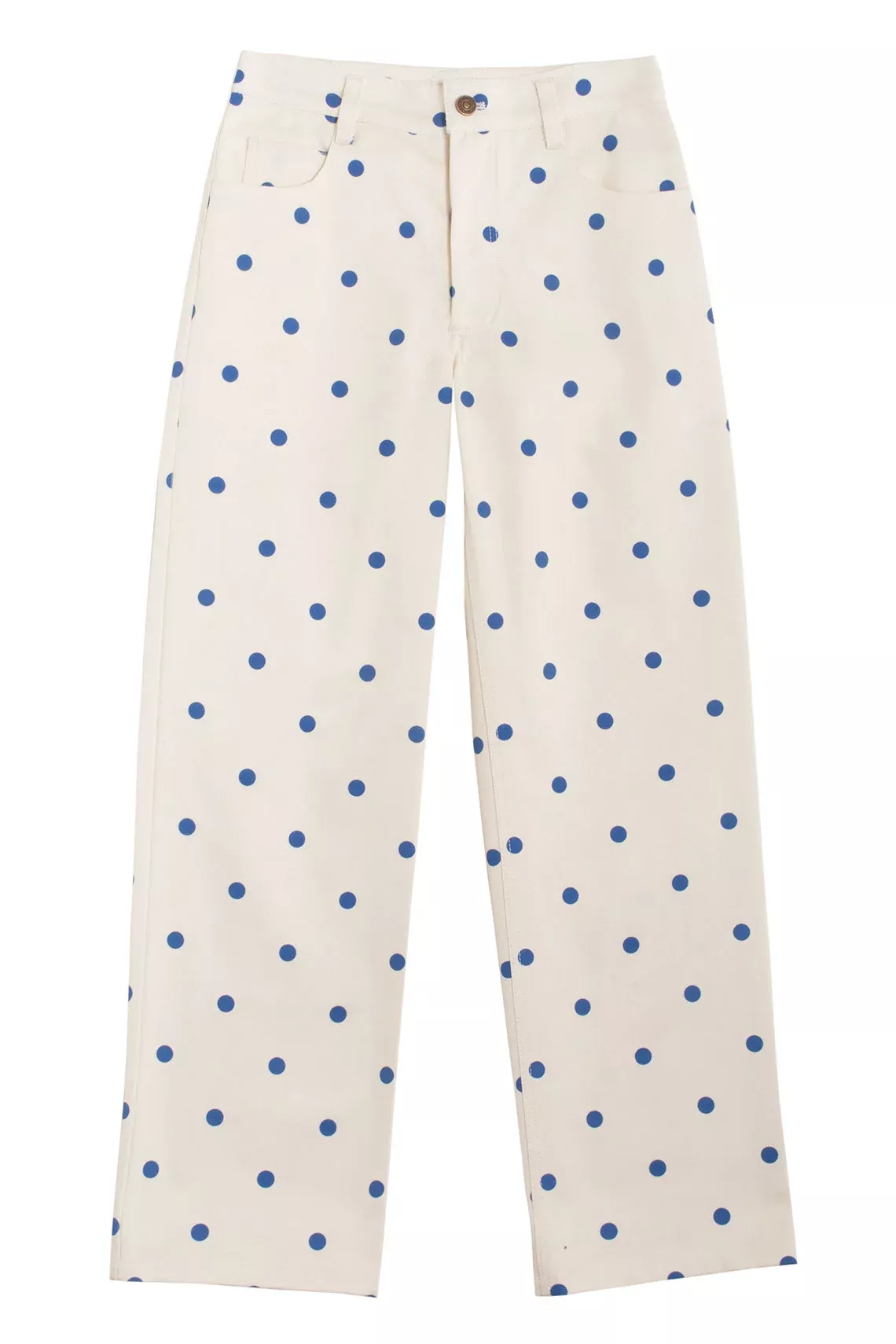 Cream Polka Agatha Pant