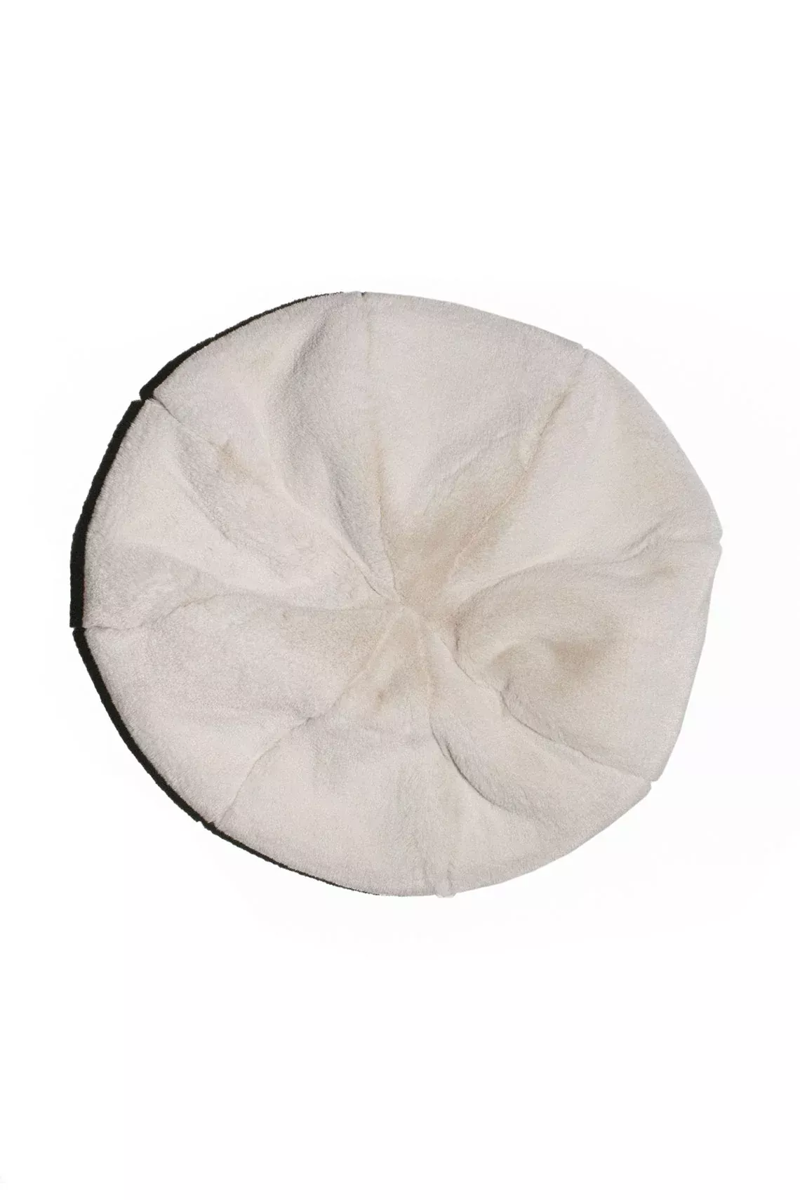 Crema Faux Fur Beret