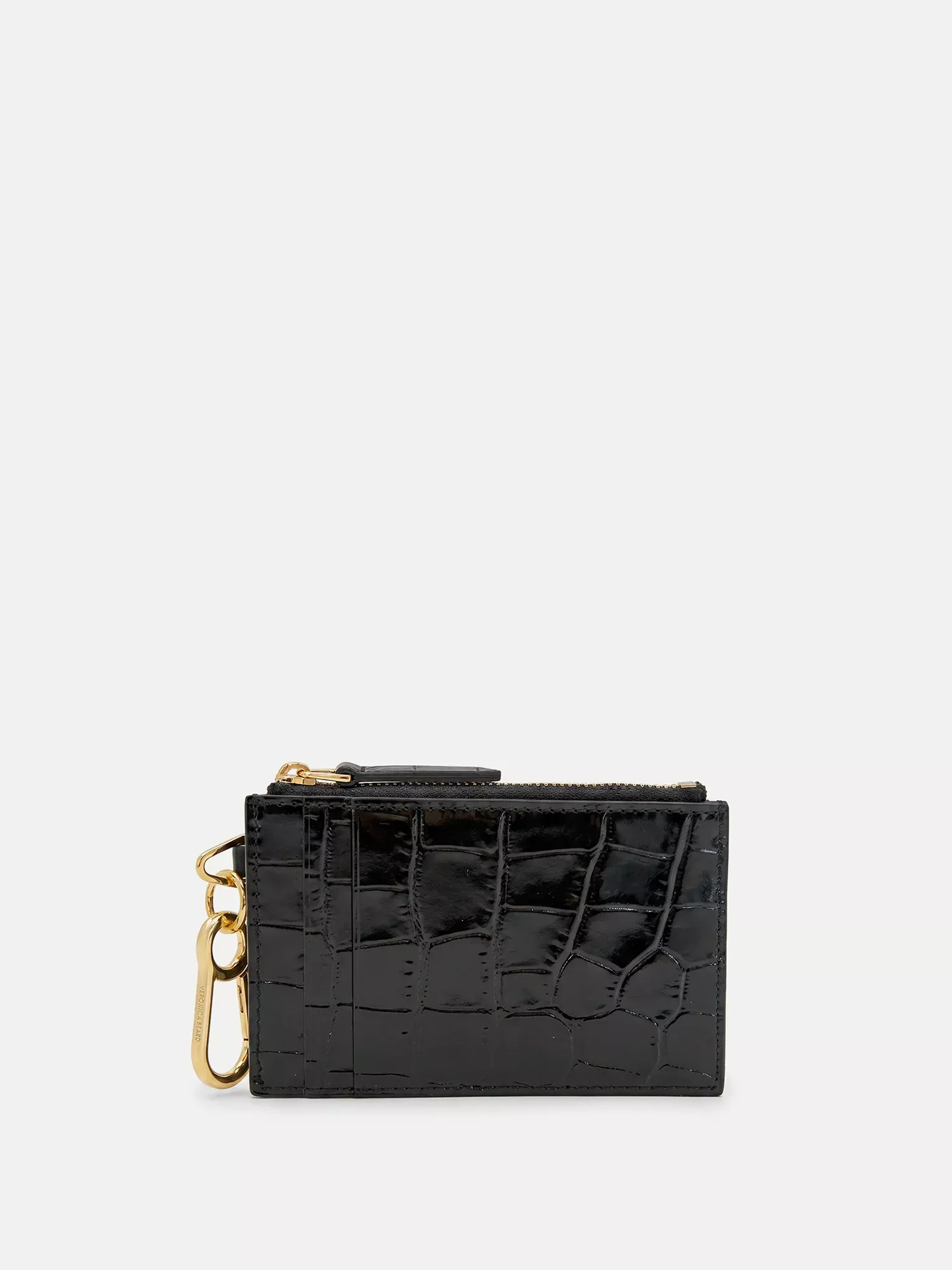 Croc-Embossed Card Holder