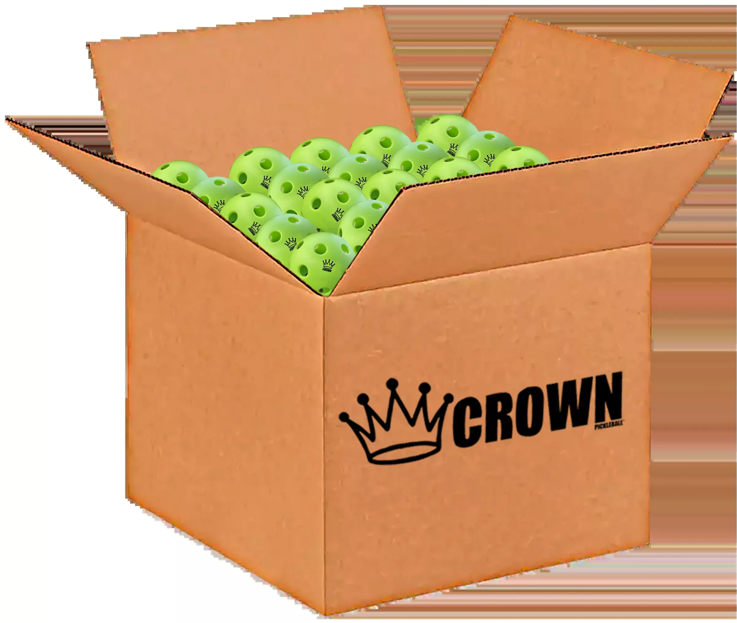 CROWN PICKLEBALL - High-Performance INDOOR Pickleballs (100-PACK APPLE)