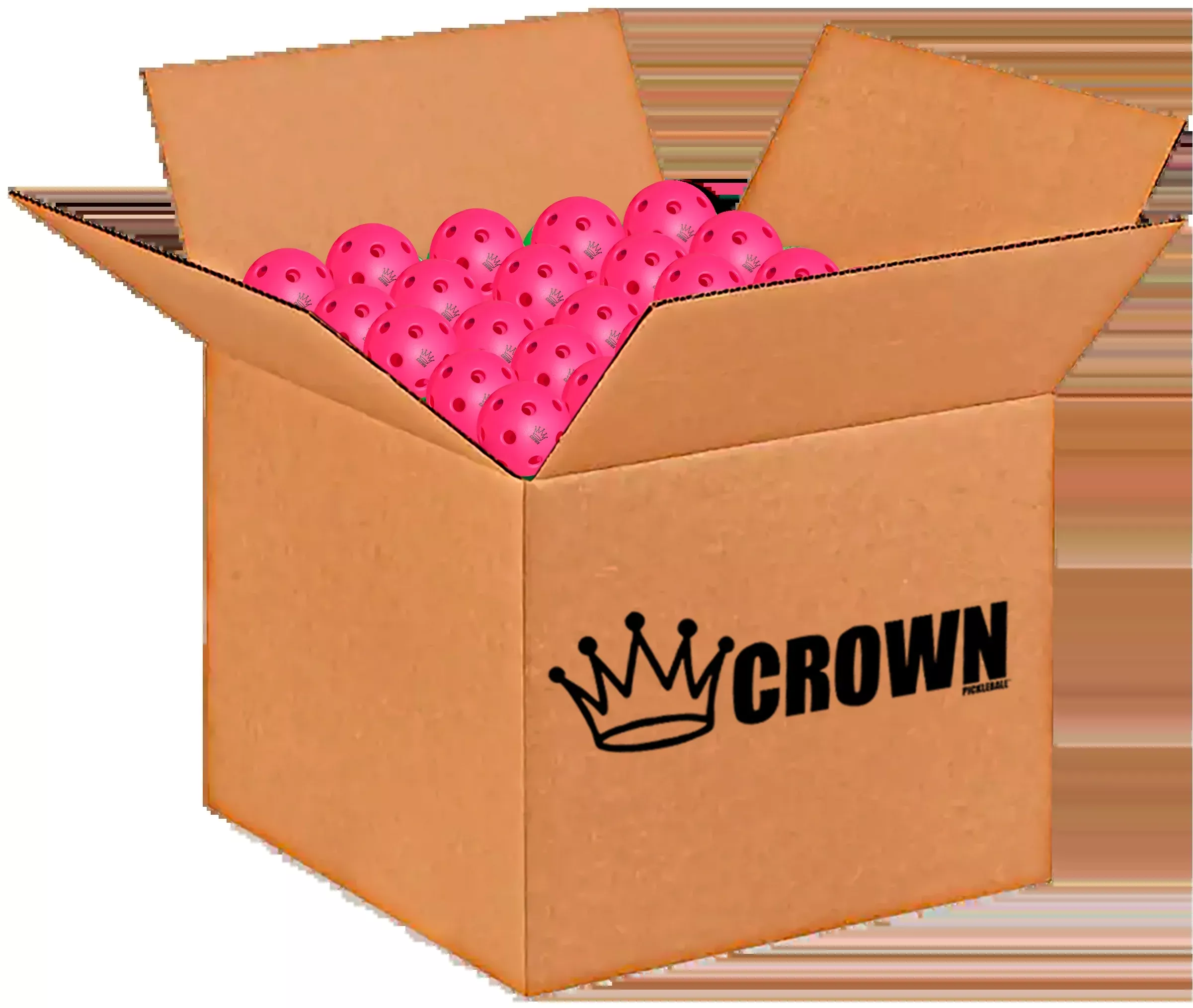 CROWN PICKLEBALL - High-Performance INDOOR Pickleballs (100-PACK DRAGONFRUIT)