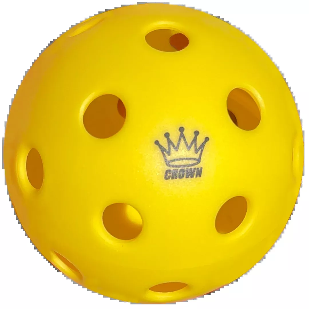 CROWN PICKLEBALL - High-Performance INDOOR Pickleballs (3-PACK LEMON)