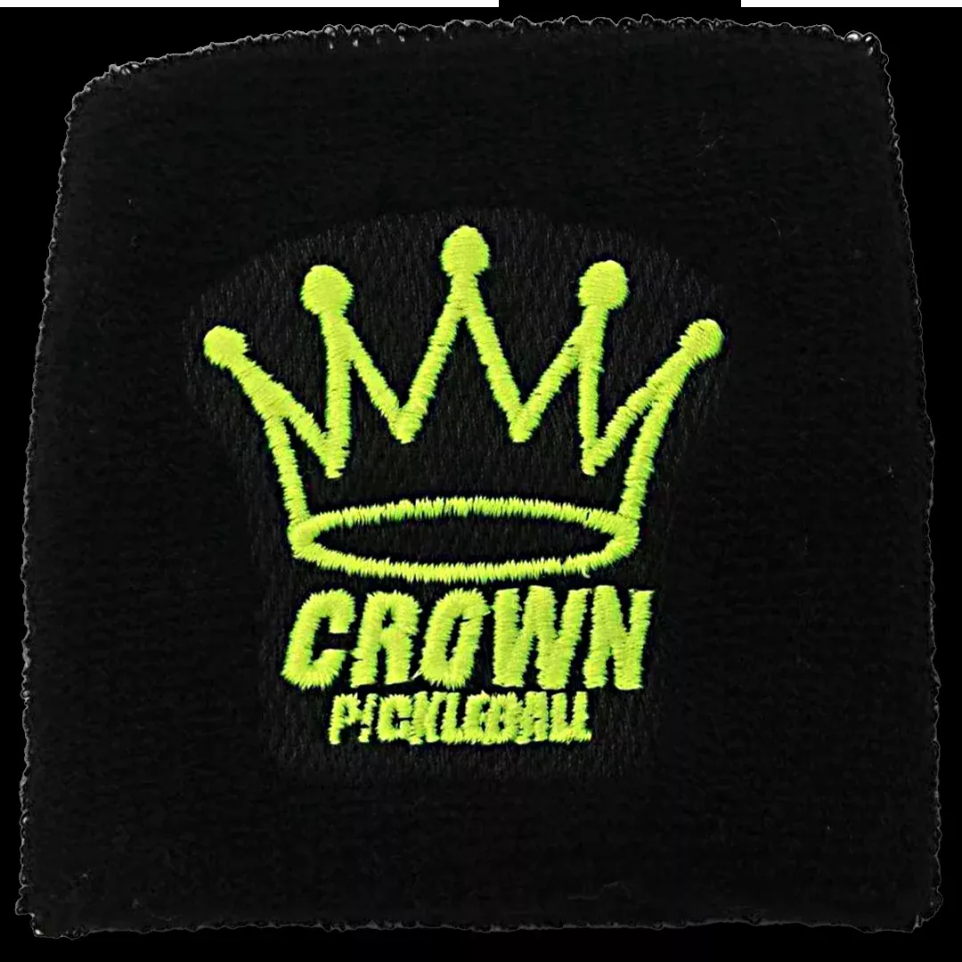 CROWN PICKLEBALL - Wrist Band (Black/Yellow)