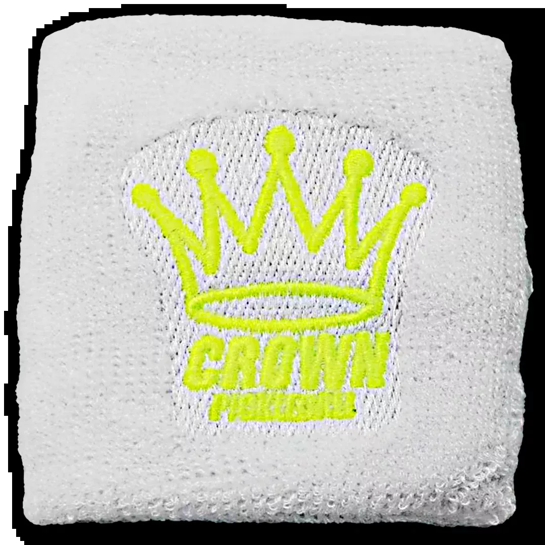 CROWN PICKLEBALL - Wrist Band (White/Yellow)