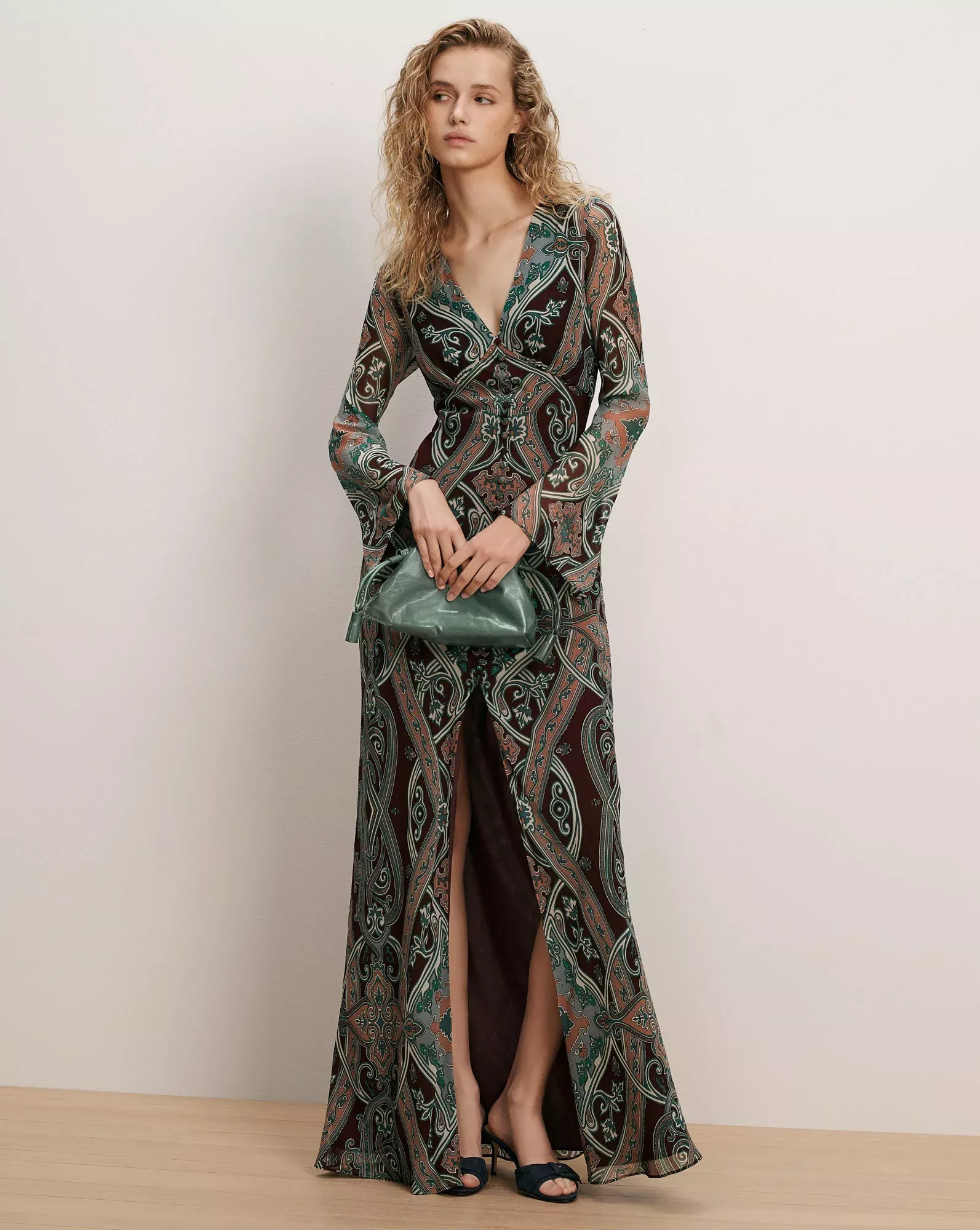Daciana Silk Maxi Dress