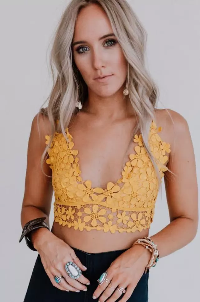 Dainty Daisy Crochet Bralette
