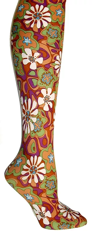 Daisy Retro pk/red/grn Tights-Large/Tall