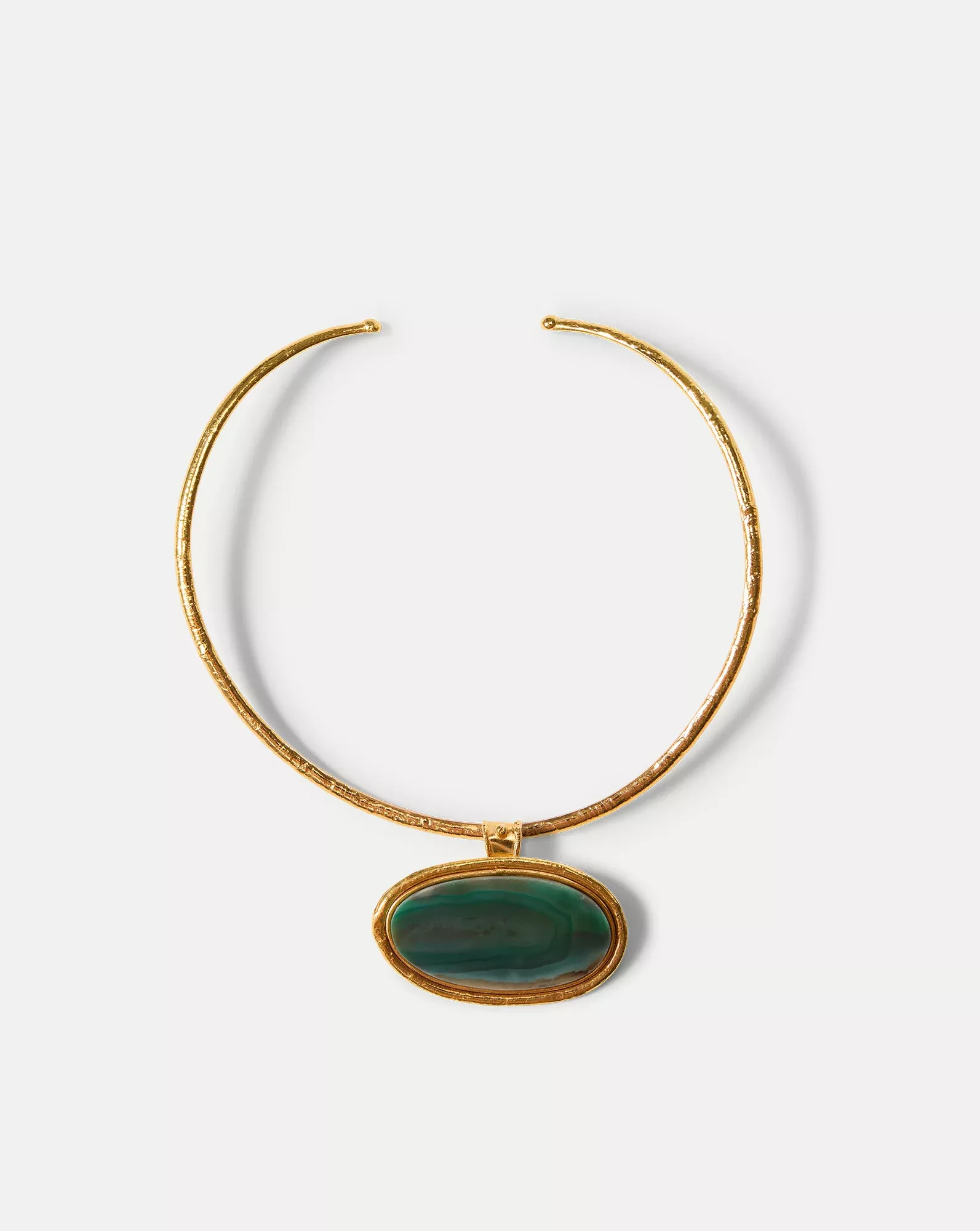 Dakota Green Agate Necklace