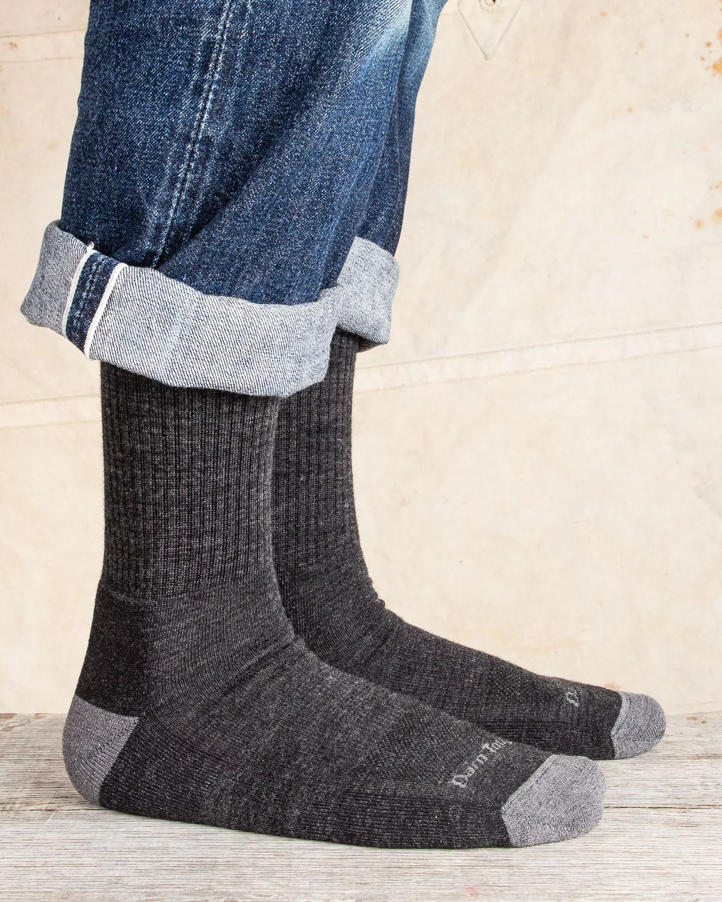 Darn Tough Gravel Wool Socks Fred Tuttle Micro Crew Cushion