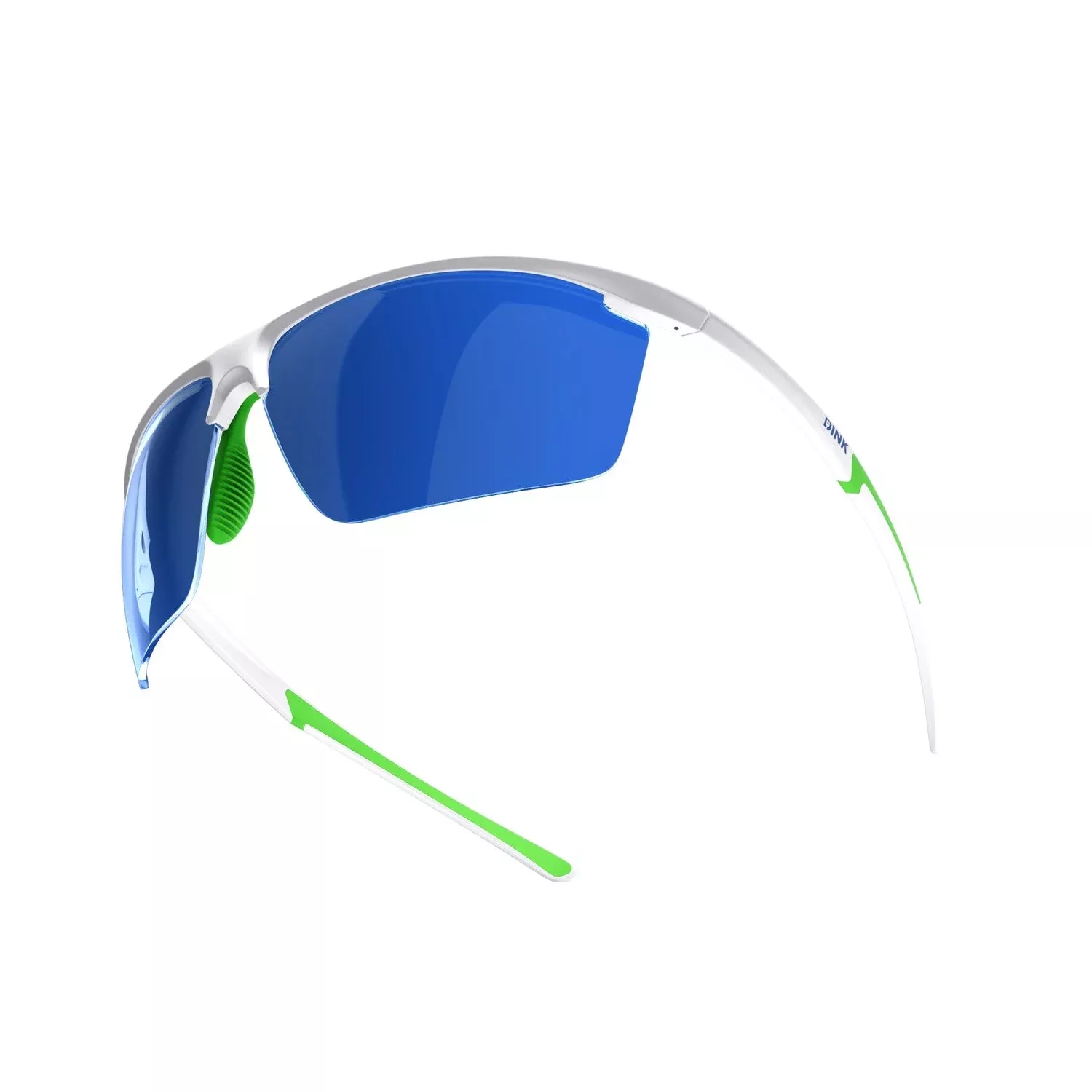 Daytona Petite Large Sunglasses - White/Green