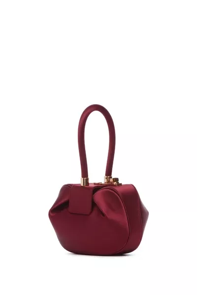 Demi Bag in Bordeaux Satin