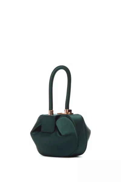 Demi Bag in Emerald Satin