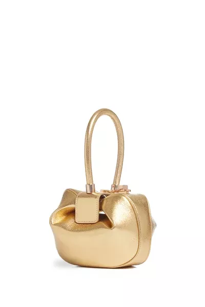 Demi Bag in Gold Metallic Nappa Leather