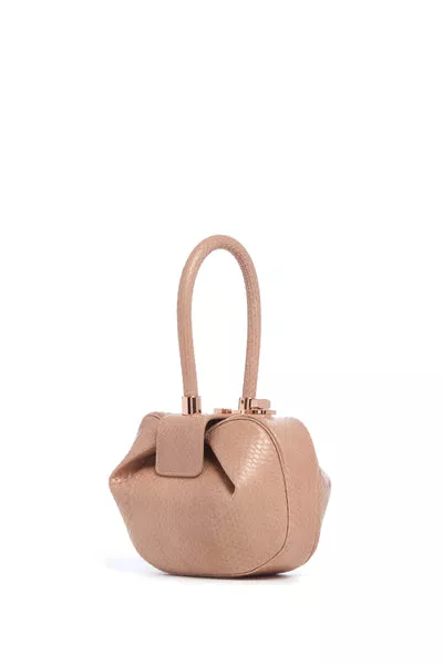 Demi Bag in Nude Snakeskin