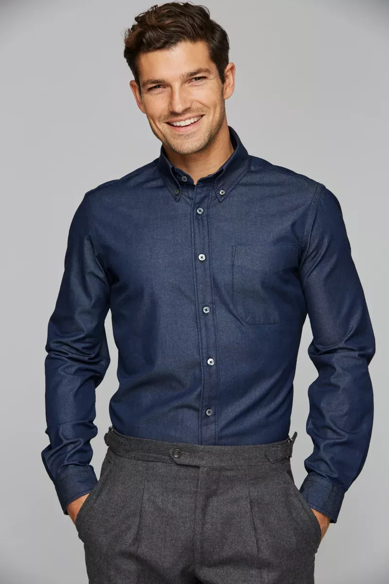 Denim Shirt, Blue Indigo