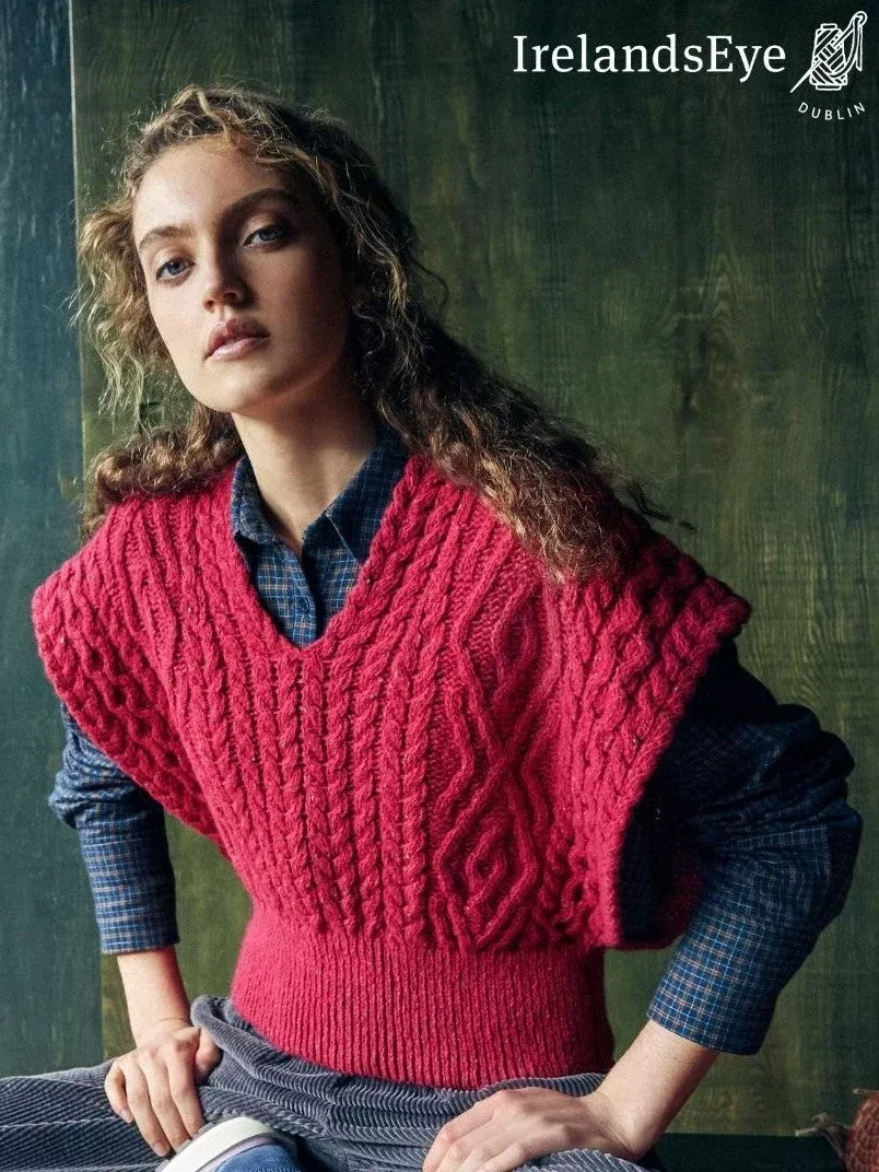 Diamond Vest Bramble Red