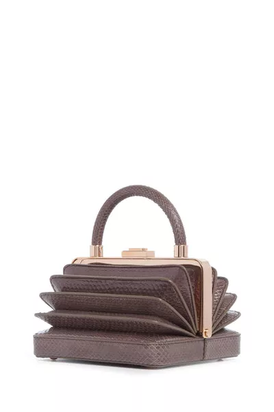 Diana Bag in Charcoal Snakeskin