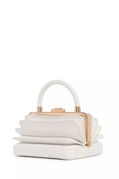 Diana Bag in Ivory Nappa Leather