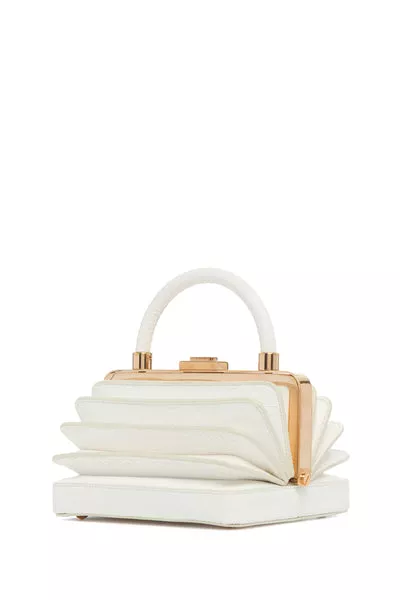 Diana Bag in Ivory Snakeskin