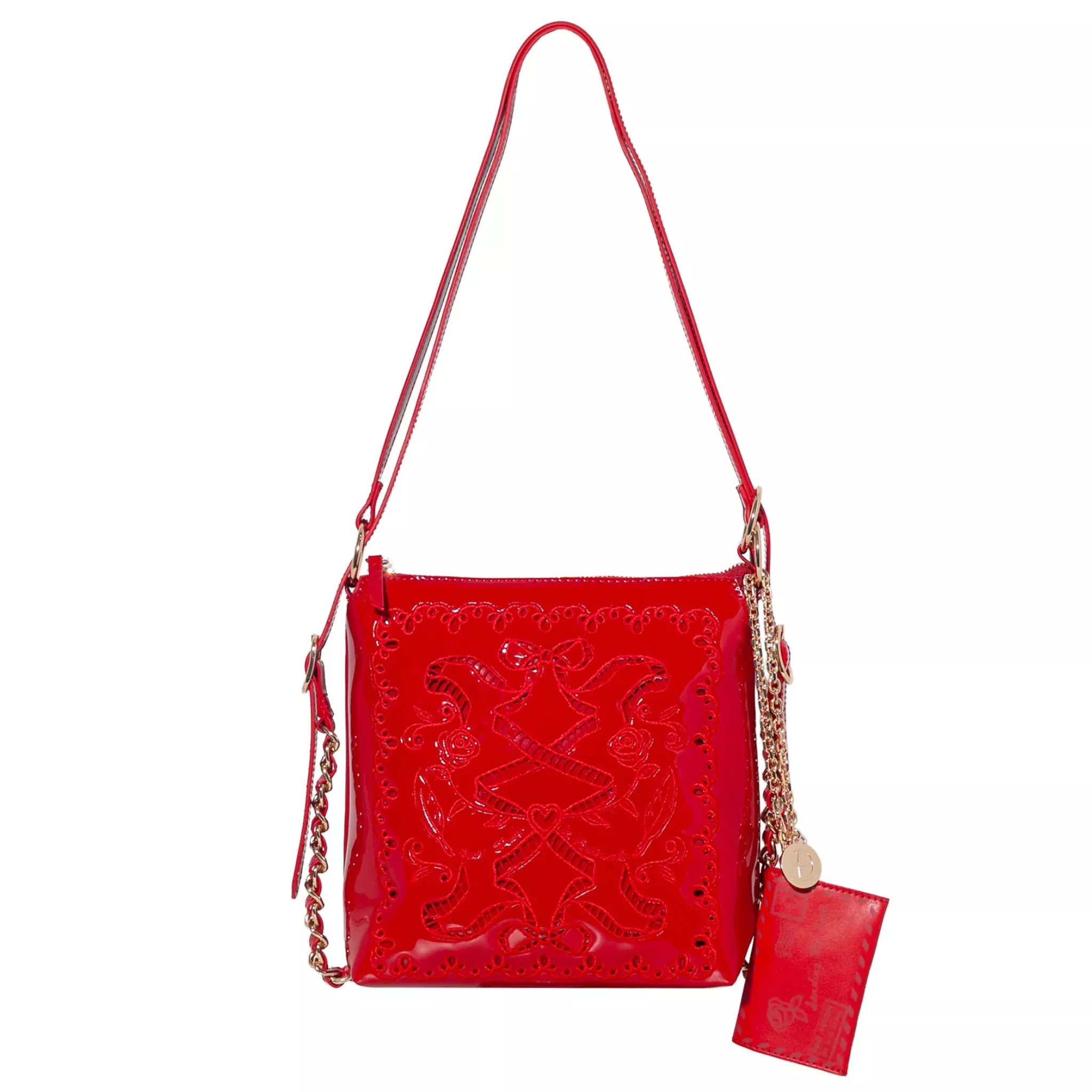 DiFerdinando Reverie Mini Convertible Hobo | Deep Red