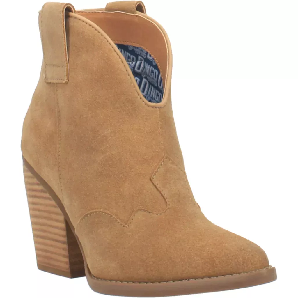 DINGO FLANNIE NATURAL LEATHER BOOTIE STYLE DI342WH3