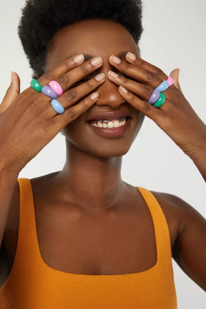 DOME ENAMEL RING