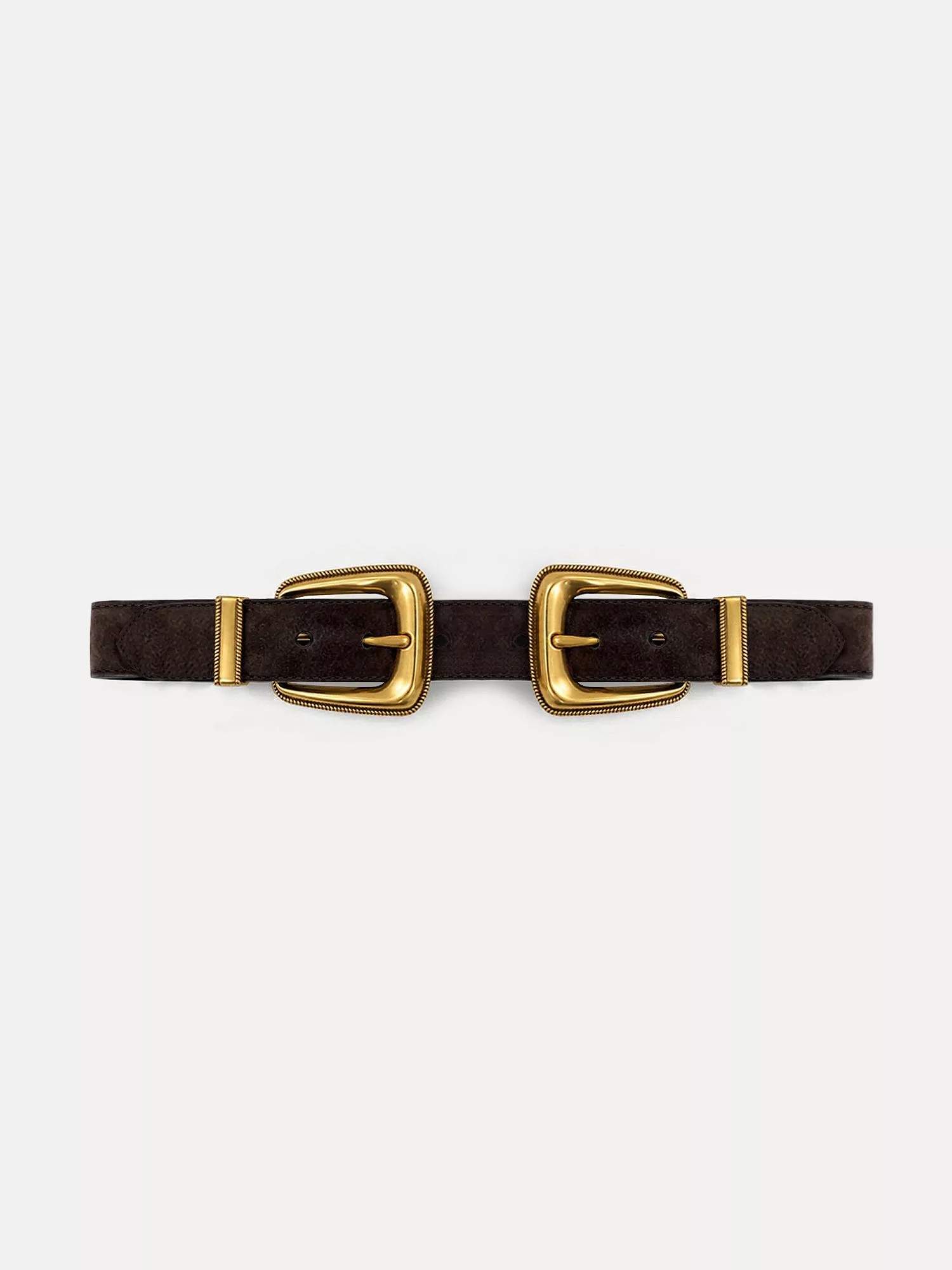 Double-Buckle Arch Waist Belt