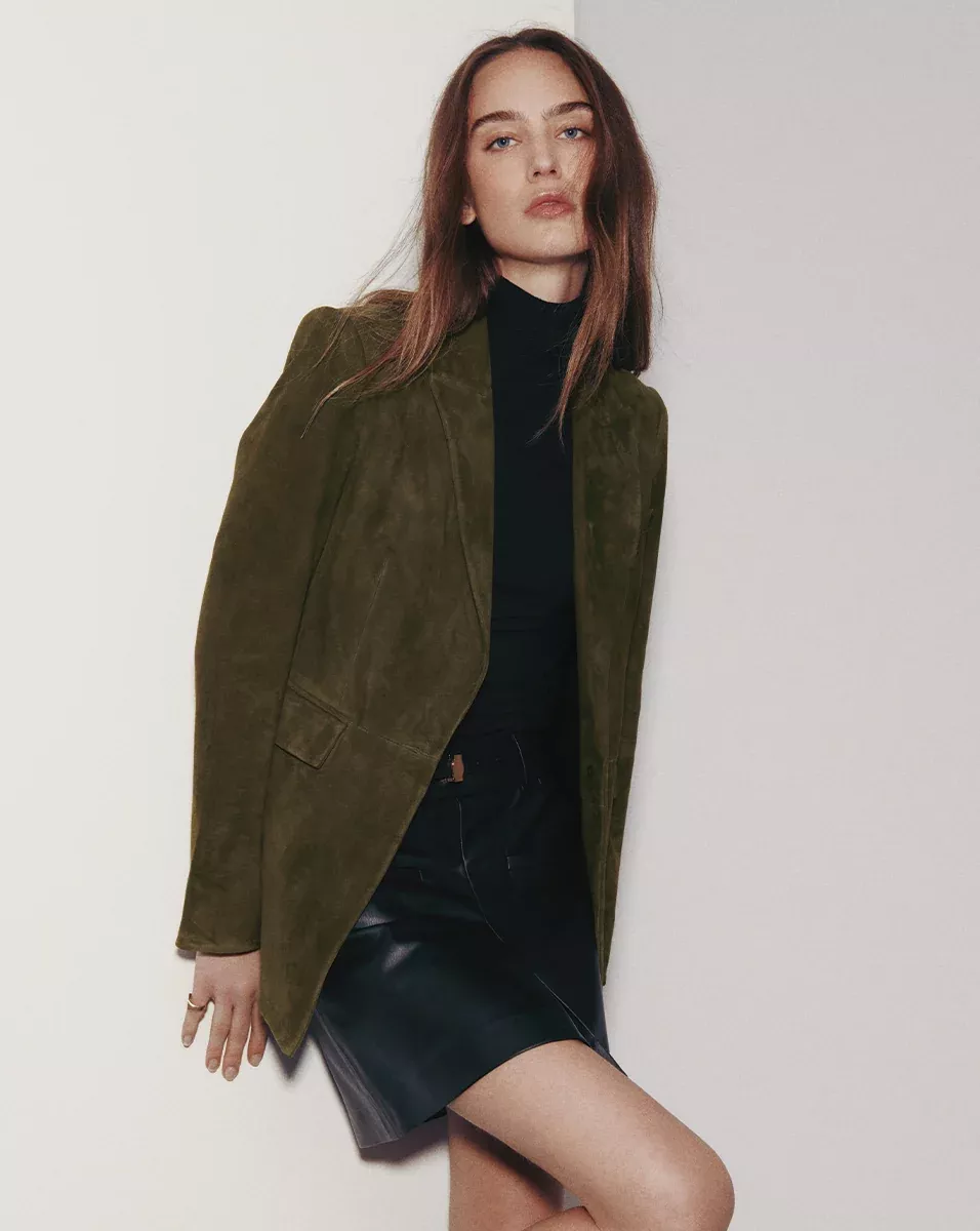 Duane Suede Dickey Jacket
