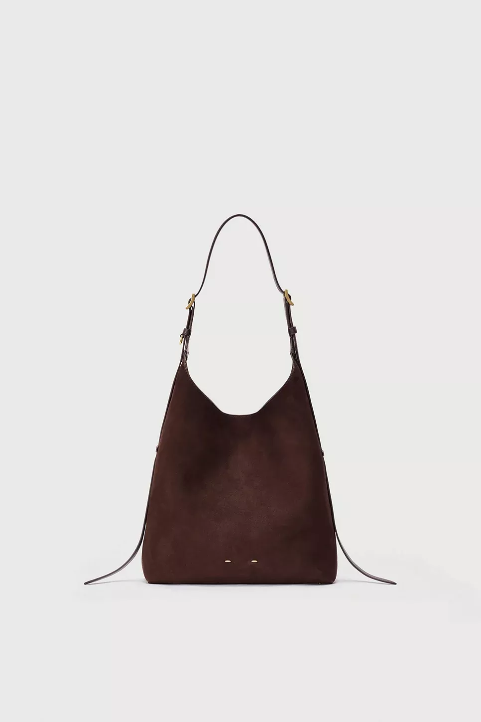 Duomo Medium Hobo Bag in Top-Grain Nubuck Leather