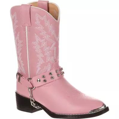 DURANGO BIG KID PINK RHINESTONE WESTERN BOOT STYLE BT668