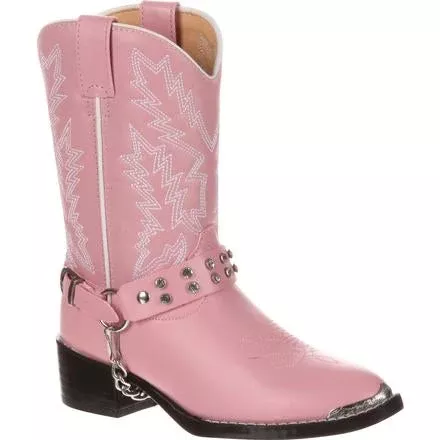 DURANGO LITTLE KID PINK RHINESTONE WESTERN BOOT STYLE BT568