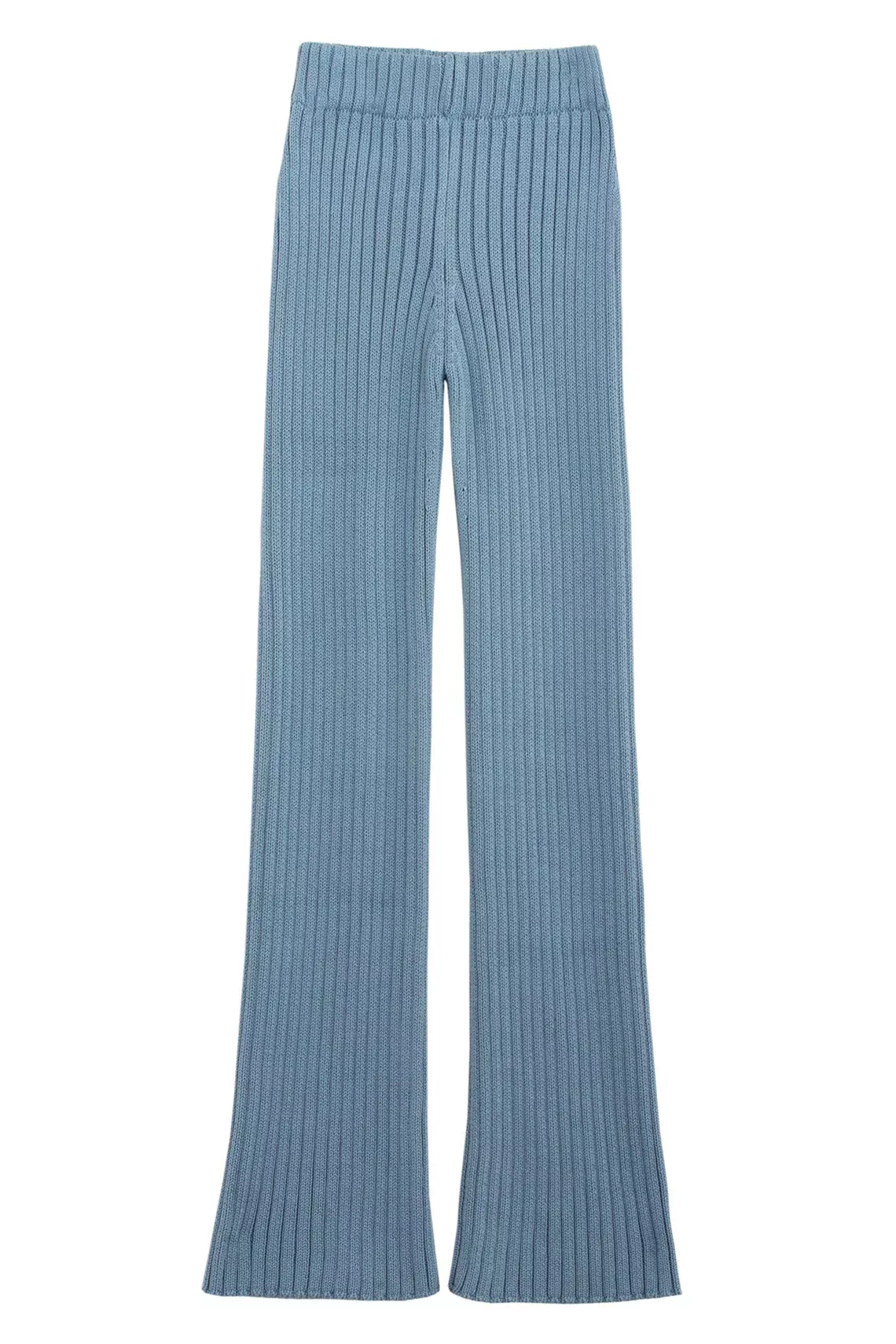 Dusty Blue Knit Eli Pant