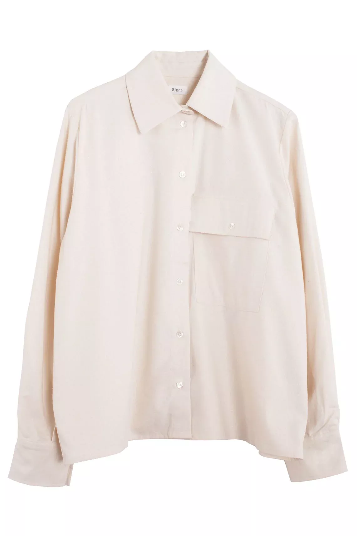 Ecru Raw Silk Shirt