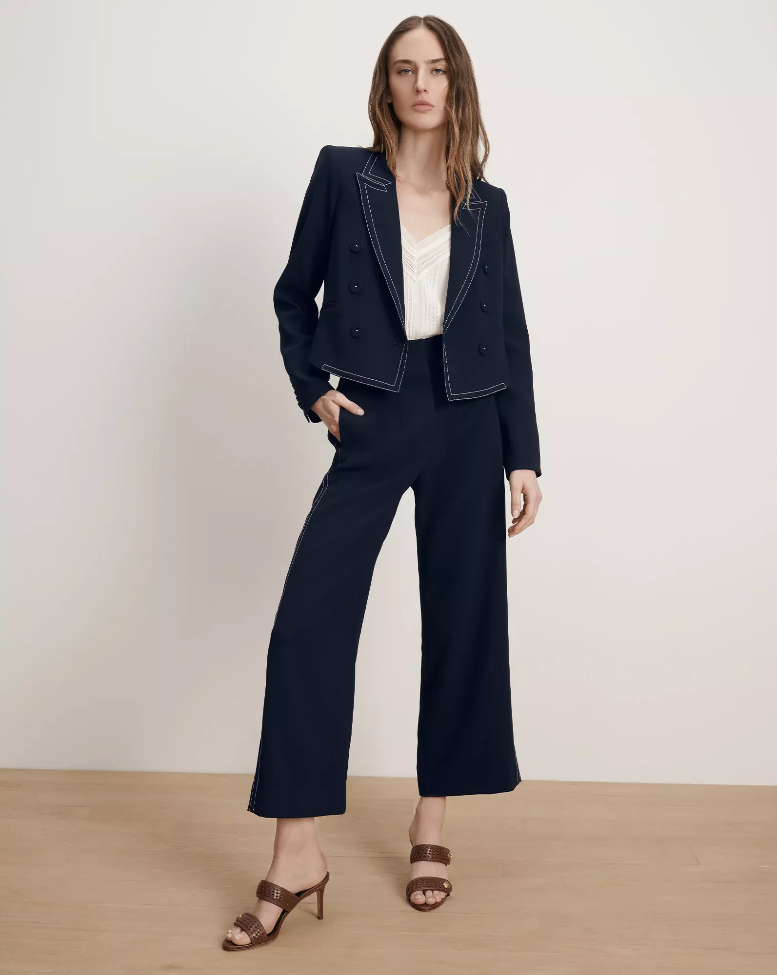 Ellin Cropped Wide-Leg Pant