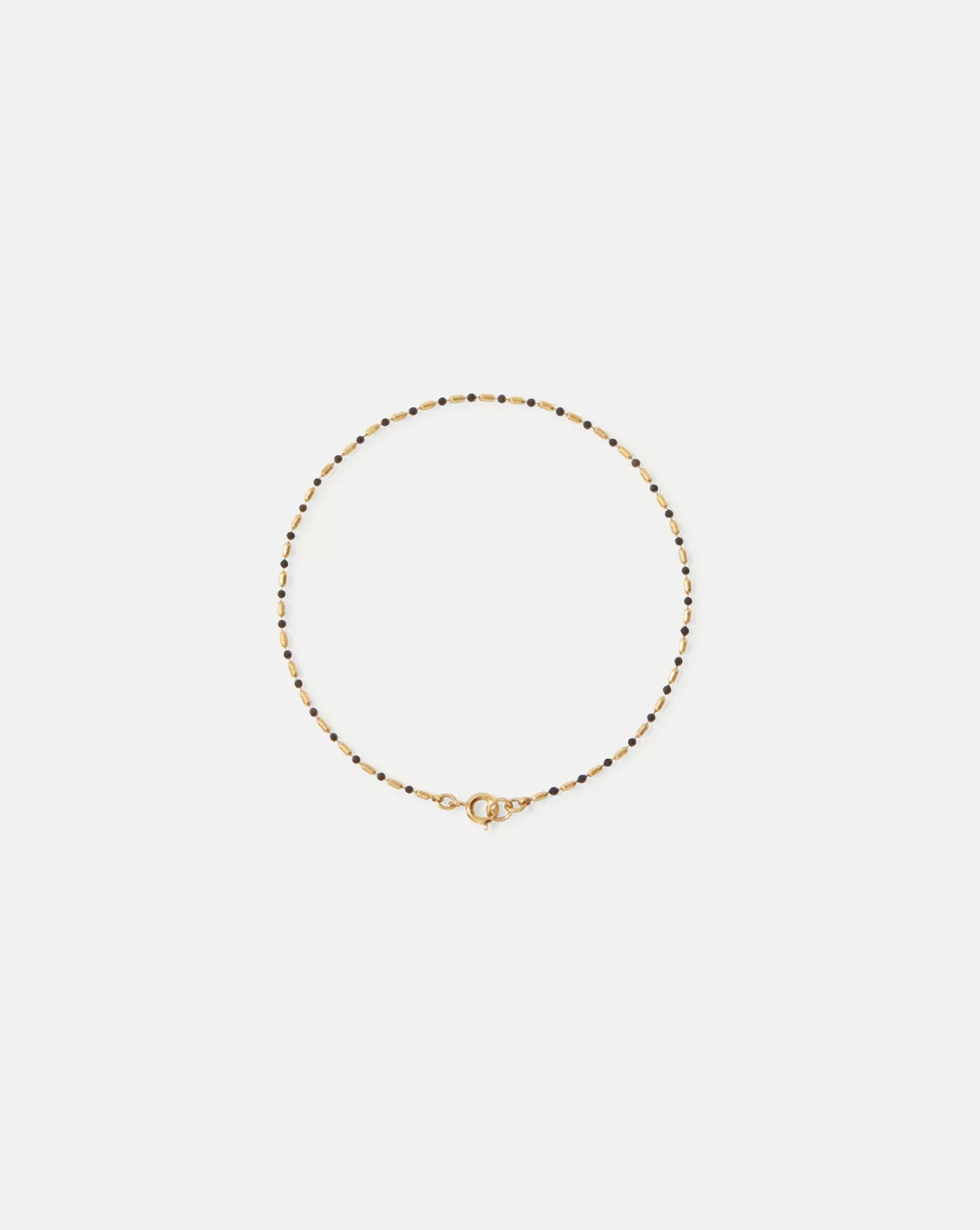 Enamel Bead Chain Anklet