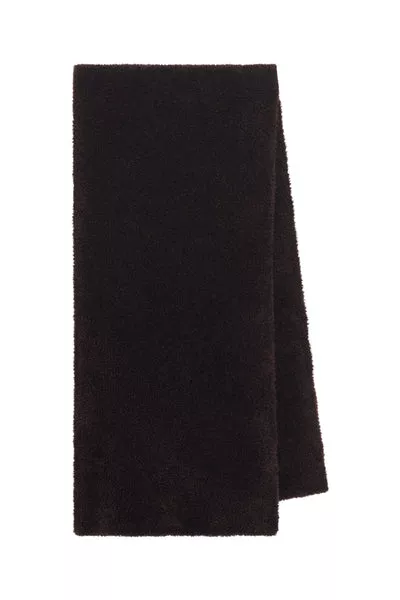 Eunoia Knit Scarf in Chocolate Silk